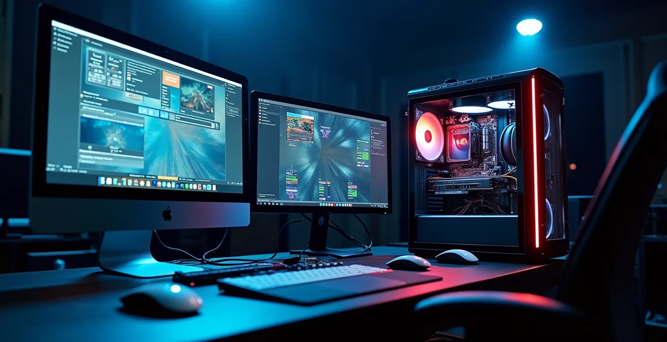 Setup hardware professionale per performance teatrali digitali