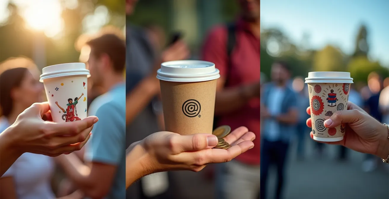 Confronto visivo tra diversi sistemi di bicchieri riutilizzabili per eventi