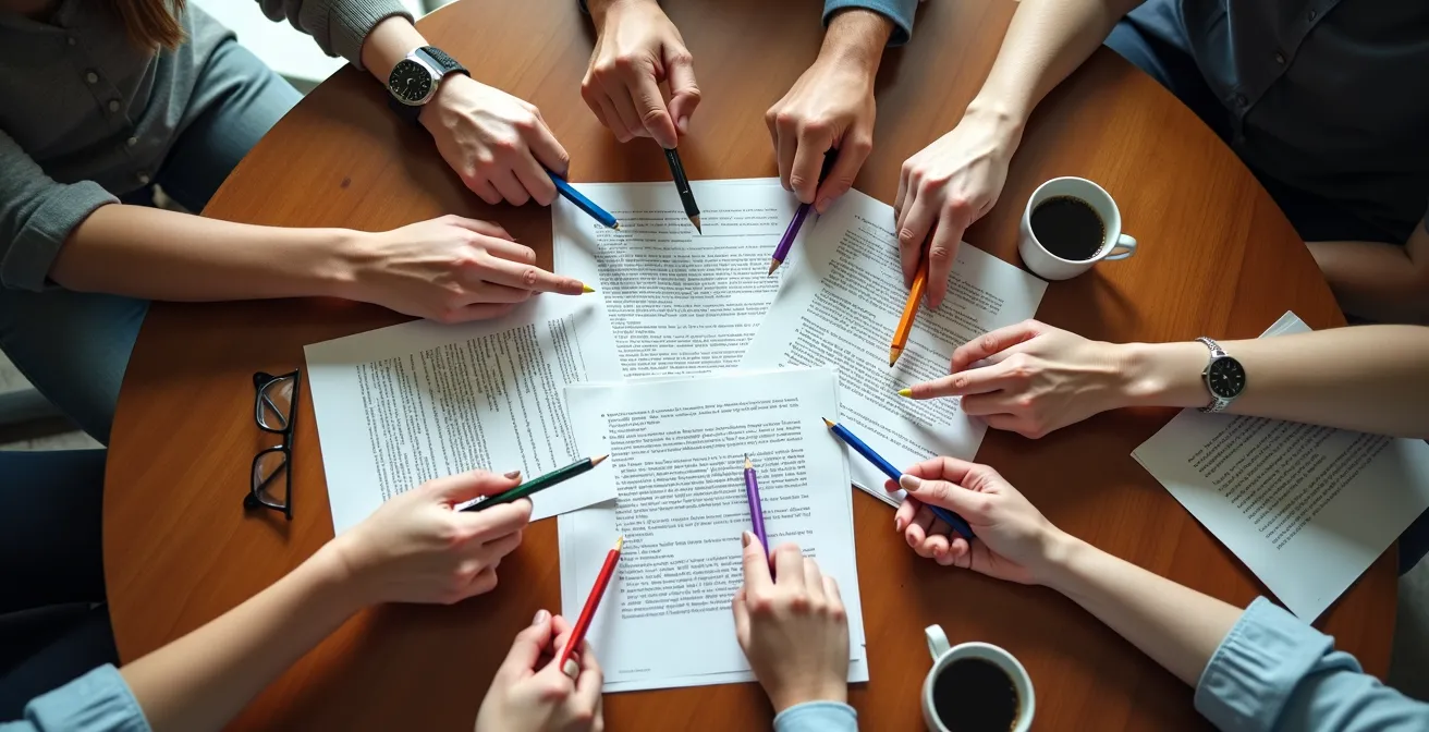 Rete di collaborazione tra autori per editing e revisione reciproca