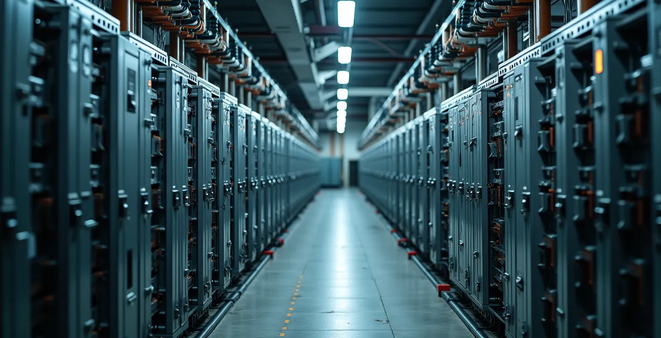 Sistema professionale di distribuzione elettrica con quadri e cavi per eventi musicali