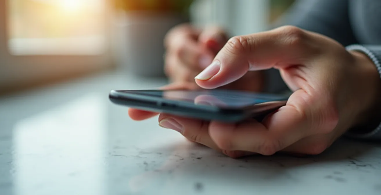 Mani che utilizzano uno smartphone per prenotare biglietti museo online